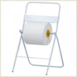 CAVALLETTO PORTAROTOLO IN METALLO BIANCO