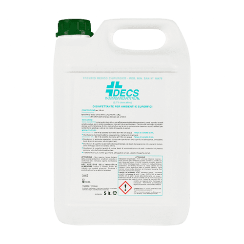 DISINFETTANTE DETERGENTE DECS AMBIENTE - FLACONE 5000ml