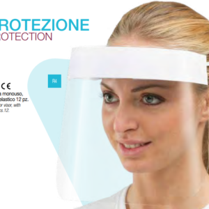 VISIERA PROTETTIVA IN PET, CON SPUGNA ED ELASTICO