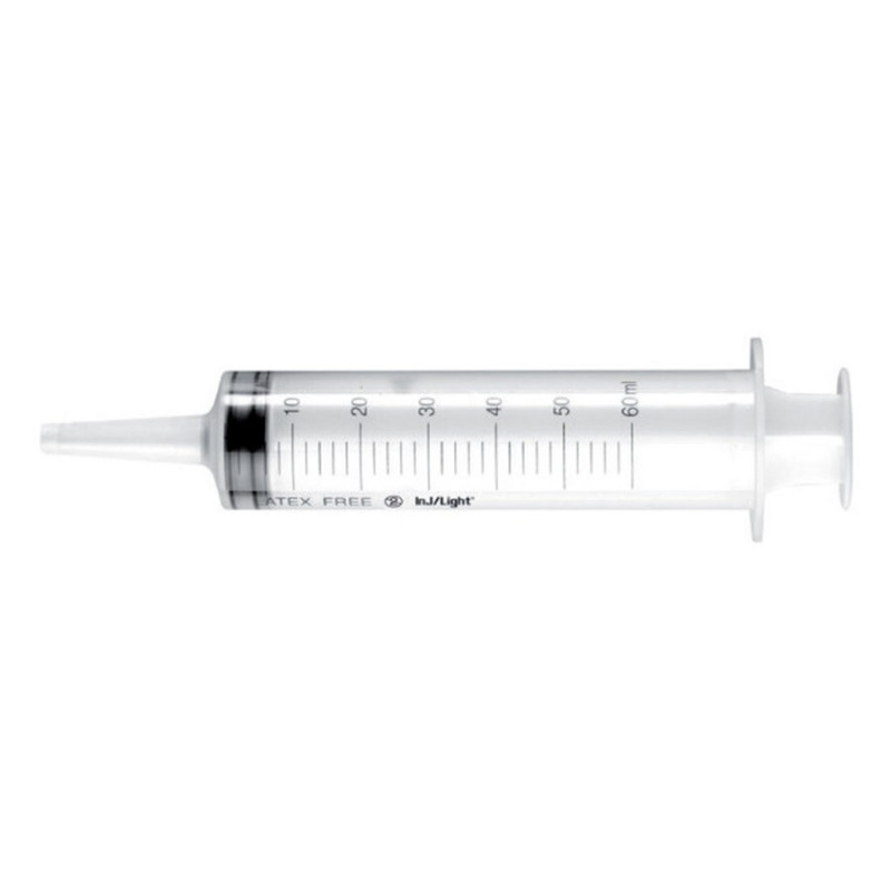SIRINGA 3 PEZZI SENZA AGO - 60 ml CONO CATETERE CONF 20 PEZZI